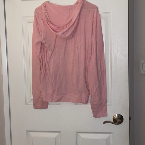Light pink zip up hoodie lightweight - Picture 2 of 2